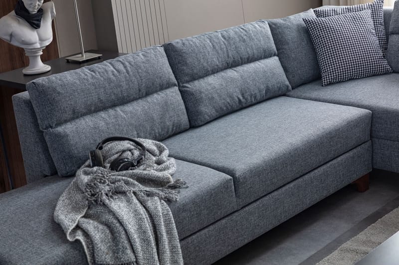 Hjørnesovesofa Atelier Del Sofa T-Loft Højre (230 x 90 x 150 cm) Grå - Grå - Møbler - Sofaer - Sovesofaer
