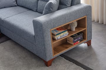 Hjørnesovesofa Atelier Del Sofa T-Loft Højre (230 x 90 x 150 cm) Grå - Grå - Møbler - Sofaer - Sovesofaer