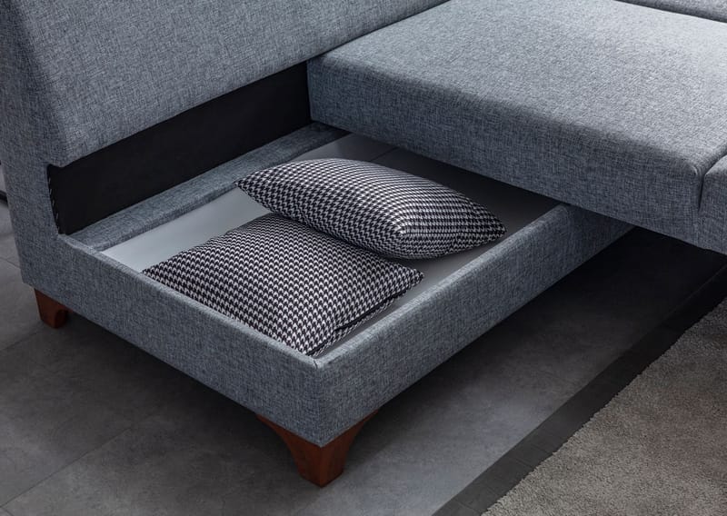 Hjørnesovesofa Atelier Del Sofa T-Loft Højre (230 x 90 x 150 cm) Grå - Grå - Møbler - Sofaer - Sovesofaer