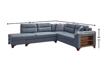 Hjørnesovesofa Atelier Del Sofa T-Loft Højre (230 x 90 x 150 cm) Grå - Grå - Møbler - Sofaer - Sovesofaer