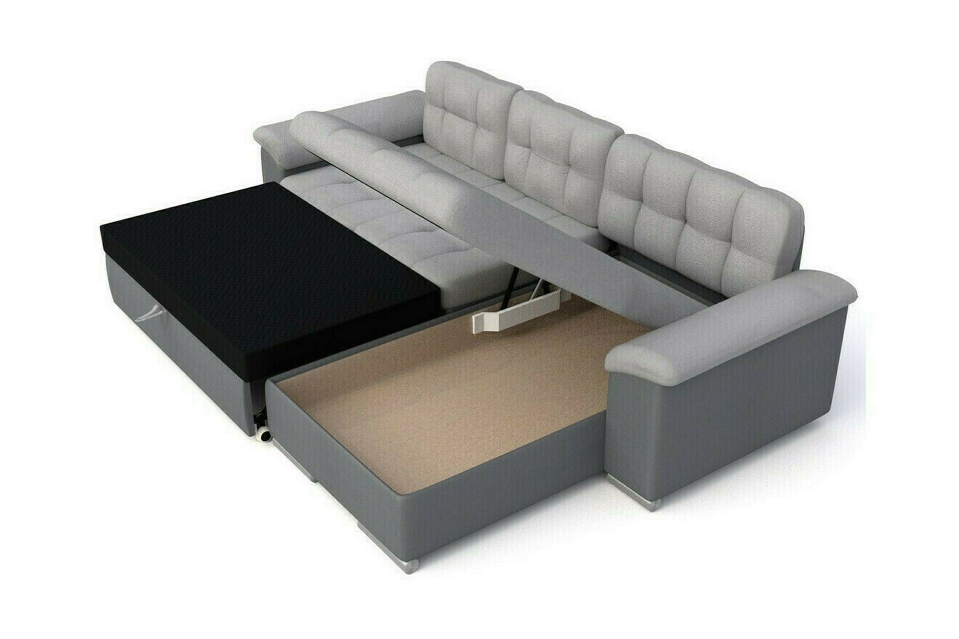 Camior 3-personers Hjørnesovesofa - Mørkeblå - Møbler - Sofaer - Sovesofaer