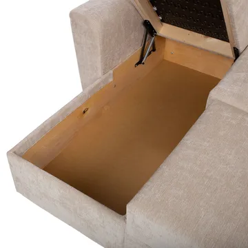 Hjørnesovesofa Fenor - Lys beige - Møbler - Sofaer - Sovesofaer