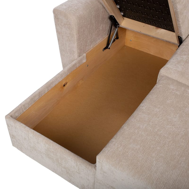 Hjørnesovesofa Fenor - Lys beige - Møbler - Sofaer - Sovesofaer