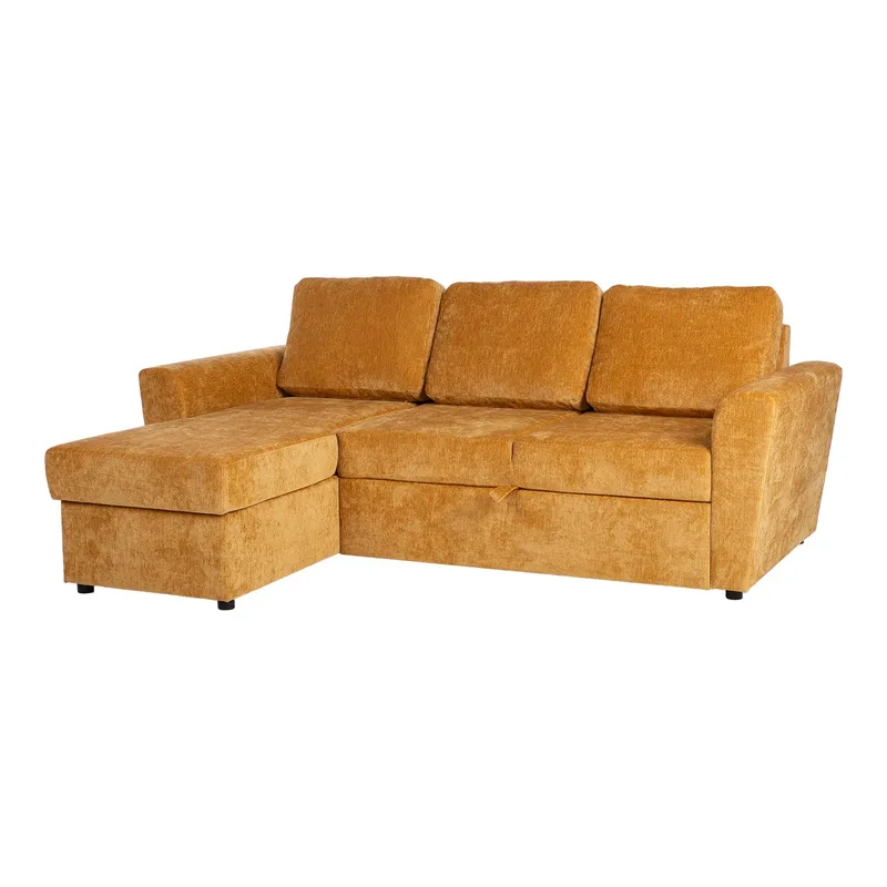 Hjørnesovesofa Fenor - Lysegul - Møbler - Sofaer - Sovesofaer