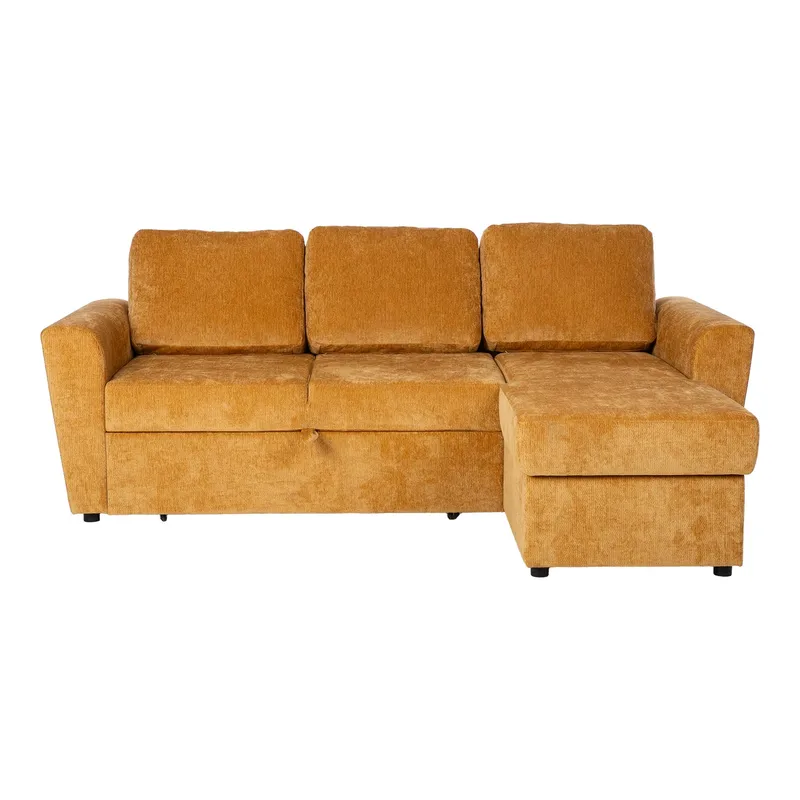 Hjørnesovesofa Fenor - Lysegul - Møbler - Sofaer - Sovesofaer