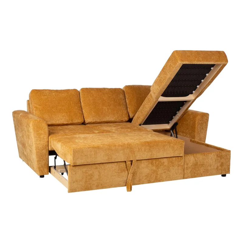 Hjørnesovesofa Fenor - Lysegul - Møbler - Sofaer - Sovesofaer