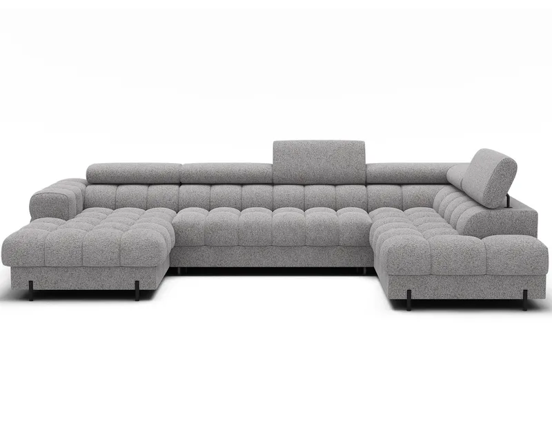 Feraria 6-personers boblende sovesofa med divan og chaiselong, opbevaring, højre - Pellerito 03 - Møbler - Sofaer - Sovesofaer - Hjørnesovesofa
