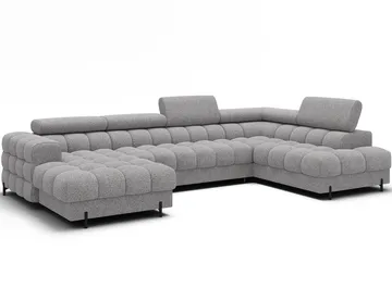 Feraria 6-personers boblende sovesofa med divan og chaiselong, opbevaring, højre - Pellerito 03 - Møbler - Sofaer - Sovesofaer - Hjørnesovesofa