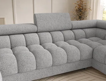 Feraria 6-personers boblende sovesofa med divan og chaiselong, opbevaring, højre - Pellerito 03 - Møbler - Sofaer - Sovesofaer - Hjørnesovesofa