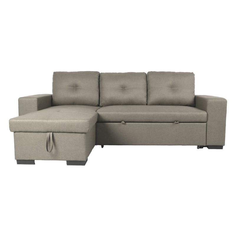 Hjørnesovesofa HOME4YOU Carita Beige - beige - Møbler - Sofaer - Sovesofaer