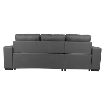 Hjørnesovesofa HOME4YOU Carita Mørkegrå - mørkegrå - Møbler - Sofaer - Sovesofaer