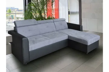 Hunglader 3-sits Hörnbäddsoffa Black - Møbler - Sofaer - Sovesofaer - Sovesofa chaiselong
