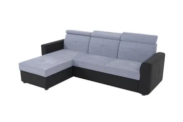 Hunglader 3-sits Hörnbäddsoffa Black - Møbler - Sofaer - Sovesofaer - Sovesofa chaiselong