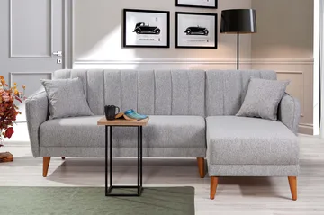 Jenick Hjørnesovesofa - Grå - Møbler - Sofaer - Sovesofaer - Sovesofa chaiselong