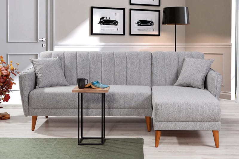 Jenick Hjørnesovesofa - Grå - Møbler - Sofaer - Sovesofaer - Sovesofa chaiselong
