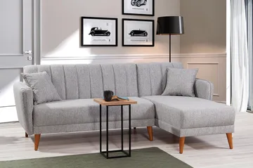 Jenick Hjørnesovesofa - Grå - Møbler - Sofaer - Sovesofaer - Sovesofa chaiselong