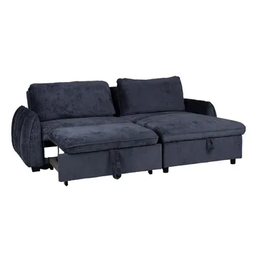 Hjørnesovesofa Klevor - Blå - Møbler - Sofaer - Sovesofaer