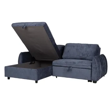 Hjørnesovesofa Klevor - Blå - Møbler - Sofaer - Sovesofaer