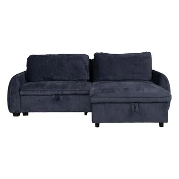 Hjørnesovesofa Klevor - Blå - Møbler - Sofaer - Sovesofaer