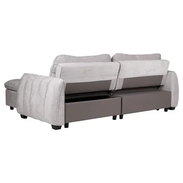 Hjørnesovesofa Klevor - Lysegrå - Møbler - Sofaer - Sovesofaer
