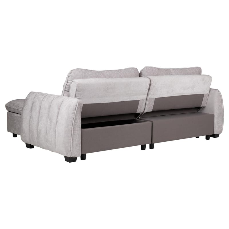 Hjørnesovesofa Klevor - Lysegrå - Møbler - Sofaer - Sovesofaer