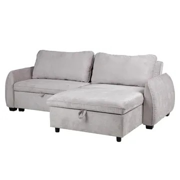 Hjørnesovesofa Klevor - Lysegrå - Møbler - Sofaer - Sovesofaer