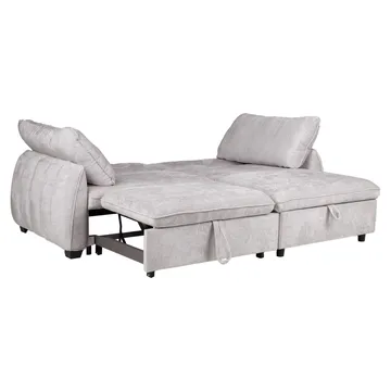 Hjørnesovesofa Klevor - Lysegrå - Møbler - Sofaer - Sovesofaer