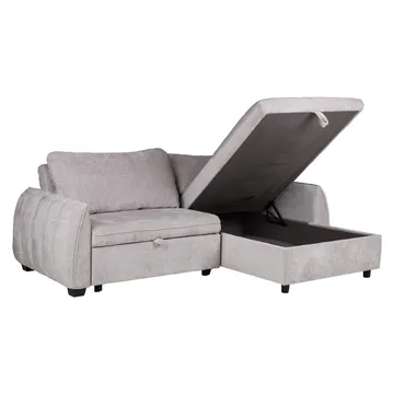 Hjørnesovesofa Klevor - Lysegrå - Møbler - Sofaer - Sovesofaer