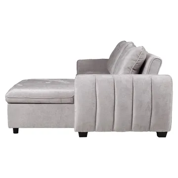 Hjørnesovesofa Klevor - Lysegrå - Møbler - Sofaer - Sovesofaer
