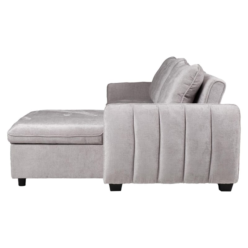 Hjørnesovesofa Klevor - Lysegrå - Møbler - Sofaer - Sovesofaer