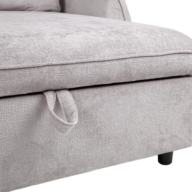 Hjørnesovesofa Klevor - Lysegrå - Møbler - Sofaer - Sovesofaer