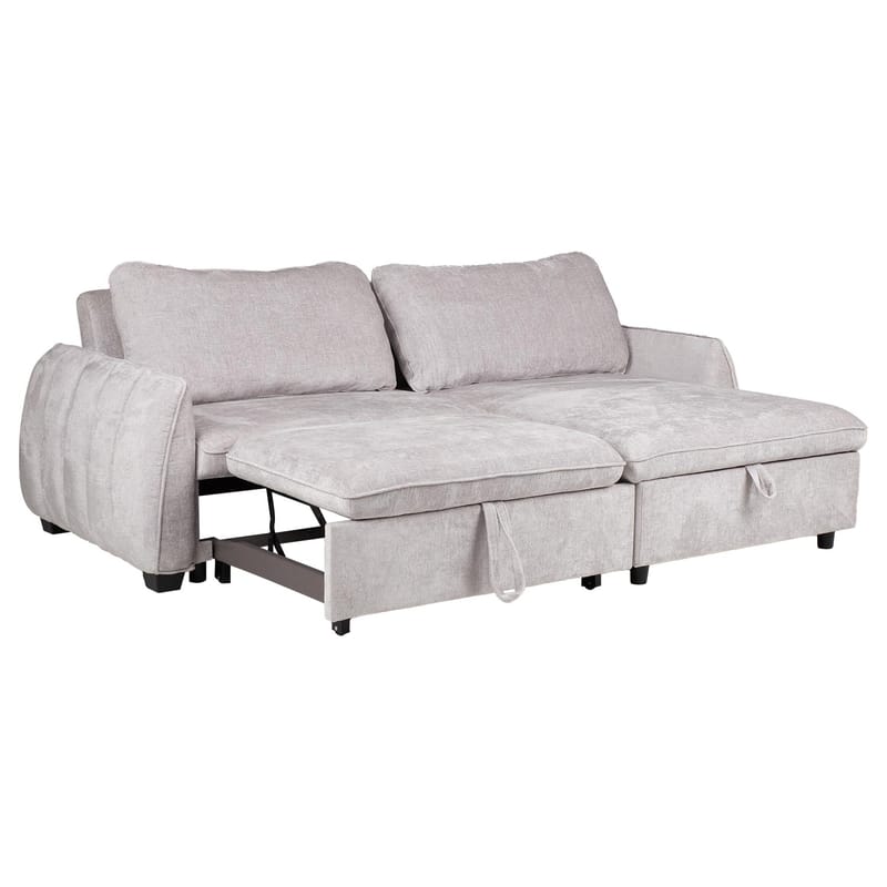 Hjørnesovesofa Klevor - Lysegrå - Møbler - Sofaer - Sovesofaer