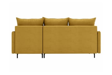 Knocklong 3-personers Hjørnesovesofa - Gul - Møbler - Sofaer - Sovesofaer - Sovesofa chaiselong