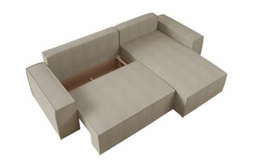 Knocklong 3-personers Hjørnesovesofa - Lyserød - Møbler - Sofaer - Sovesofaer - Sovesofa chaiselong