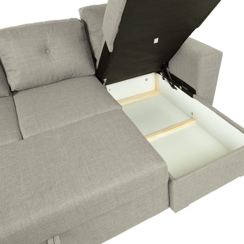 Hjørnesovesofa Korsvik - Beige - Møbler - Sofaer - Sovesofaer
