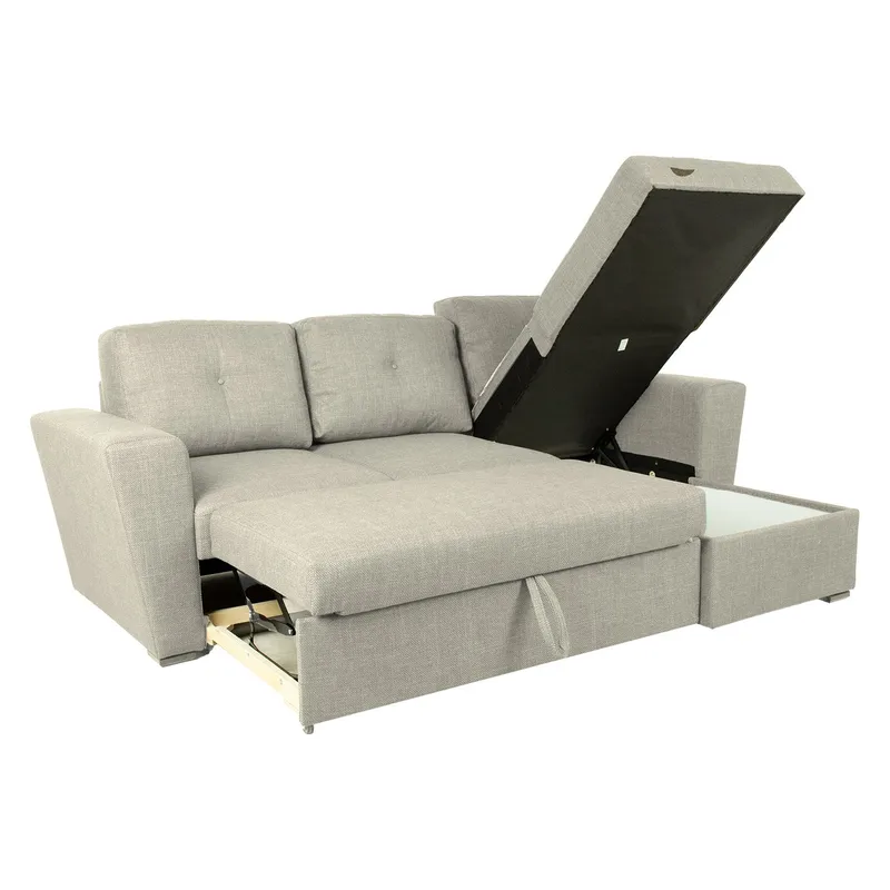 Hjørnesovesofa Korsvik - Beige - Møbler - Sofaer - Sovesofaer