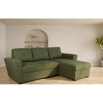 Hjørnesovesofa Korsvik - Grøn - Møbler - Sofaer - Sovesofaer