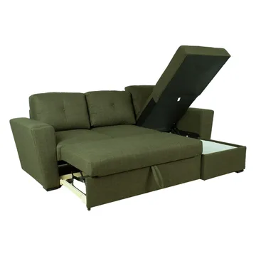 Hjørnesovesofa Korsvik - Grøn - Møbler - Sofaer - Sovesofaer