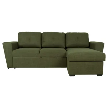 Hjørnesovesofa Korsvik - Grøn - Møbler - Sofaer - Sovesofaer