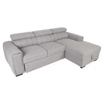 Hjørnesovesofa Selmar Højre - Grå - Møbler - Sofaer - Sovesofaer