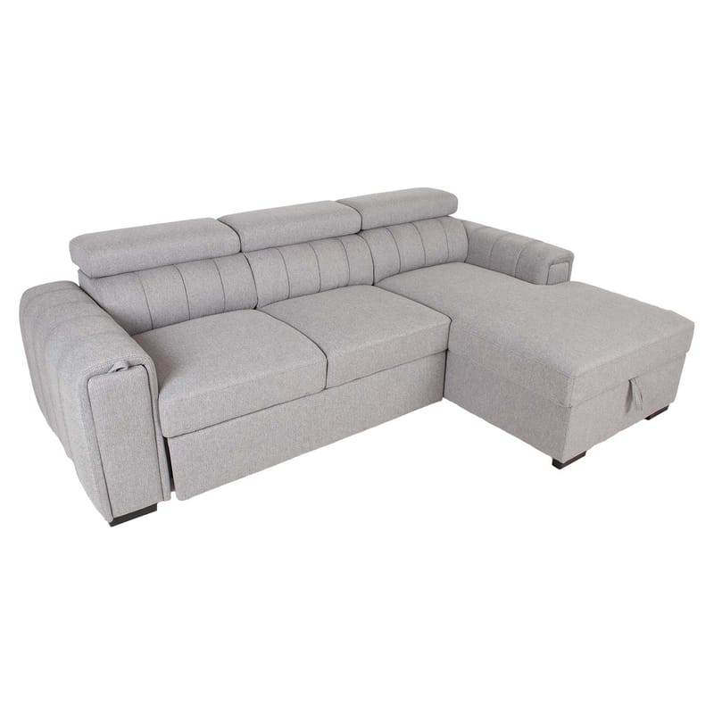 Hjørnesovesofa Selmar Højre - Grå - Møbler - Sofaer - Sovesofaer