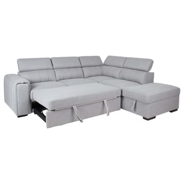 Hjørnesovesofa Selmar Højre - Grå - Møbler - Sofaer - Sovesofaer
