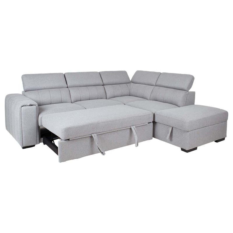 Hjørnesovesofa Selmar Højre - Grå - Møbler - Sofaer - Sovesofaer
