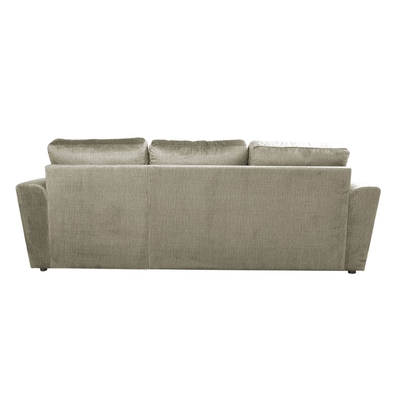 Hjørnesovesofa Tjörnö fløjl - Beige velour - Møbler - Sofaer - Sovesofaer