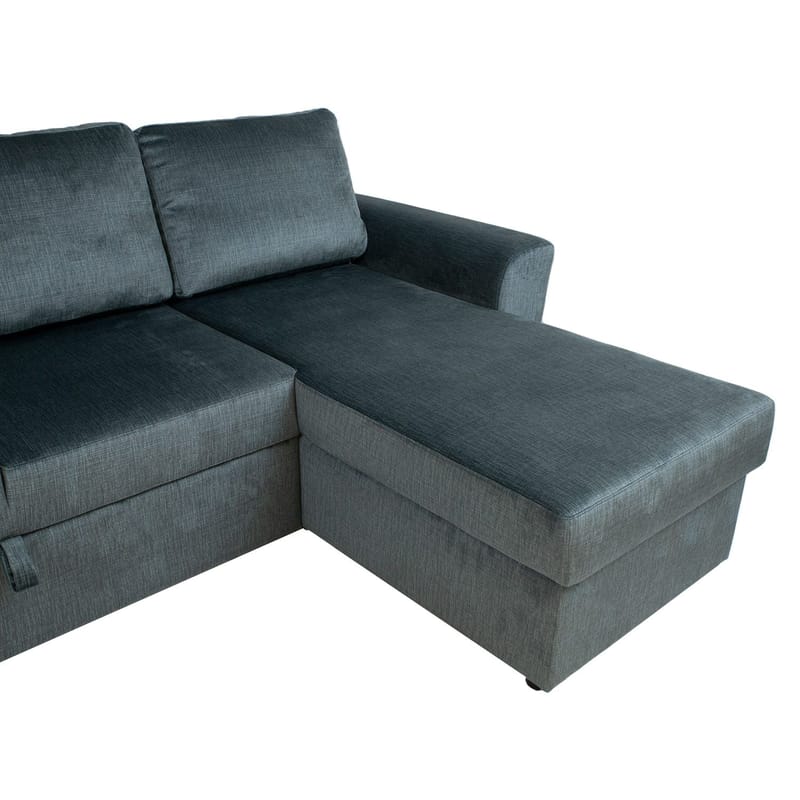Hjørnesovesofa Tjörnö - Grøn velour - Møbler - Sofaer - Sovesofaer