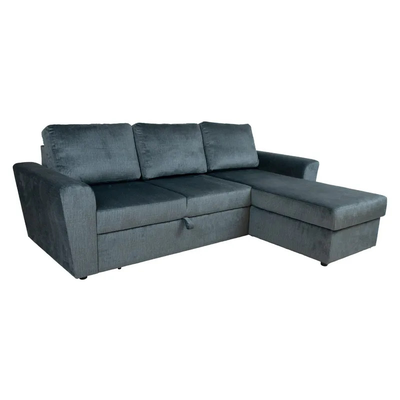Hjørnesovesofa Tjörnö, Grøn velour