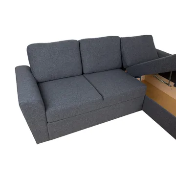 Hjørnesovesofa Tjörnö - Mørkegrå - Møbler - Sofaer - Sovesofaer