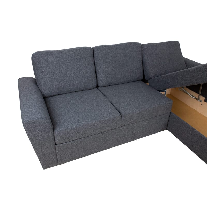 Hjørnesovesofa Tjörnö - Mørkegrå - Møbler - Sofaer - Sovesofaer