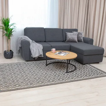 Hjørnesovesofa Tjörnö - Mørkegrå - Møbler - Sofaer - Sovesofaer