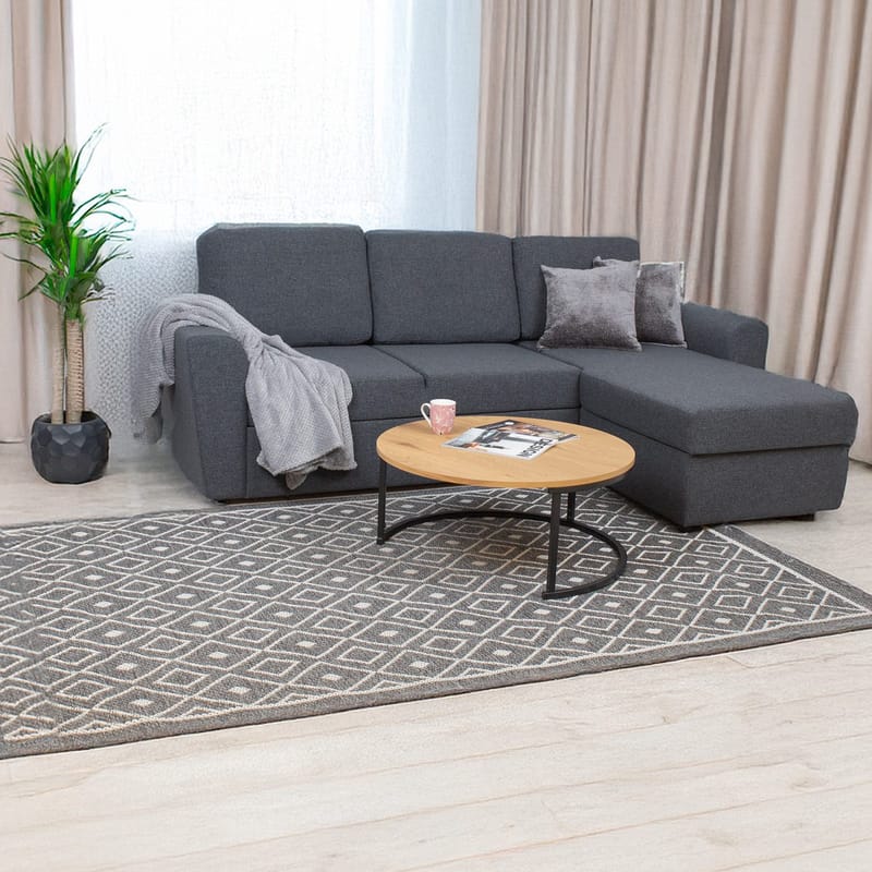 Hjørnesovesofa Tjörnö - Mørkegrå - Møbler - Sofaer - Sovesofaer